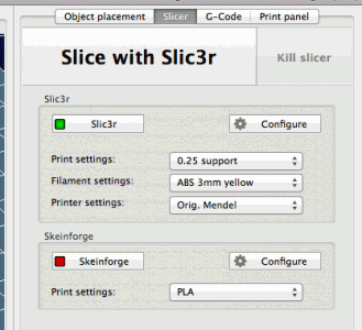 Slicer Panel - Repetier-Host Mac Documentation