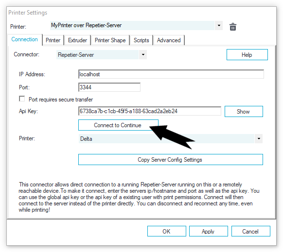 Connection - Repetier Software